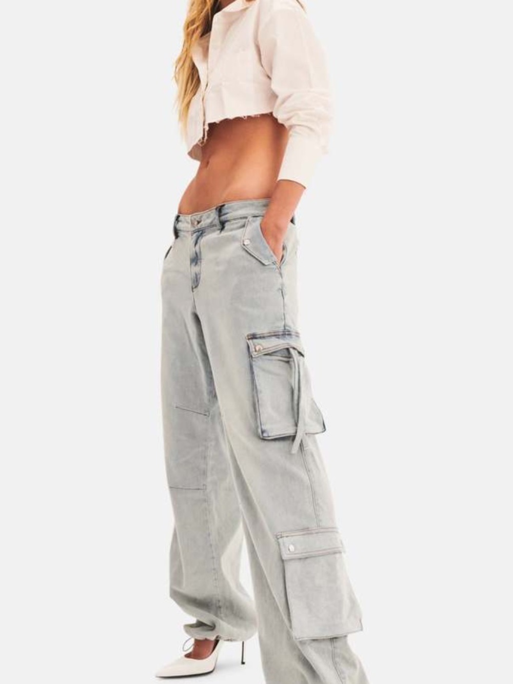 Ser.O.Ya Low rise Cargo Jeans